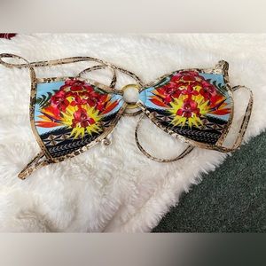 Guess tropical bikini top